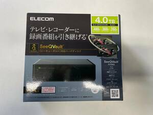 未使用　 ELECOM エレコム 外付けHDD 4.0TB ELD-QEN2040UBK ブラック ハードディスクドライブ