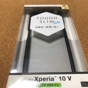 エレコム Xperia 10 V用ケース　TOUGH SLIM LITE フレームカラー　ELECOM PM-X232TSLFCBK　ブラック