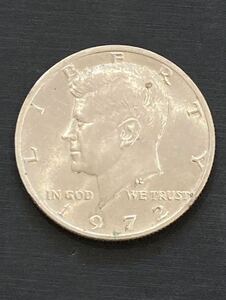 ◆LIBERTY◆ リバティーコイン 1972年 銀貨 HALF DOLLAR ハーフダラー ケネディー アメリカ