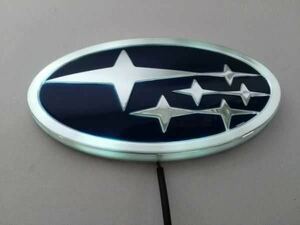  Subaru 4D LED emblem exchange type 14.2cm×7.5cm white Forester Impreza 