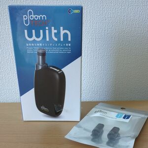 PloomTECH+ withプルームテック マウスピース スターターキット ウィズ ブラック Ploom 黒 JT 未開封 +