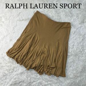 RALPH LAUREN SPORT ラルフローレンスポーツ スカート ブラウン系 L ひざ丈