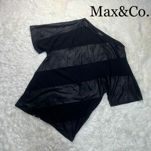 Max&Co. マックス&コー チュニック トップス 半袖 黒 L