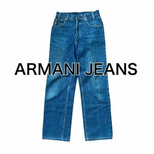 ARMANI JEANS アルマーニジーンズ デニムパンツ ロゴプレート M相当