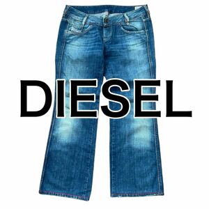 DIESEL ディーゼル デニムパンツ ジーンズ インディゴ W29-L32 L レディース 刺繍