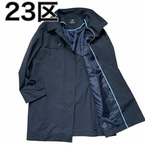 23 district turn-down collar coat navy blue navy springs 48 large size XL Onward . mountain 