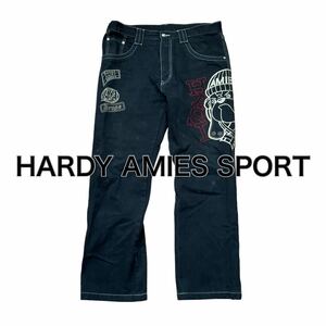 HARDY AMIES SPORT jeans バーディエイミス デニムパンツ ジーンズ 刺繍ワッペン 91M