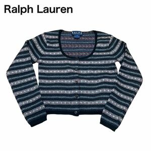 Ralph Lauren Ralph Lauren вязаный кардиган шерсть окантовка M