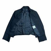 Aquascutum アクアスキュータム テーラードジャケット ブラック 黒 無地 17 XL 大きいサイズ_画像2