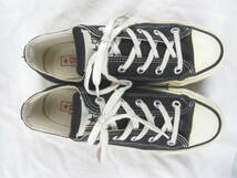 コンバース オールスター ★ 日本製 ローカット キャンパス スニーカー 23cm ★ CONVERSE ALL STAR レディース MADE IN JAPAN 黒 ブラック_画像6