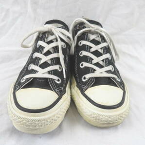 コンバース オールスター ★ 日本製 ローカット キャンパス スニーカー 23cm ★ CONVERSE ALL STAR レディース MADE IN JAPAN 黒 ブラックの画像2