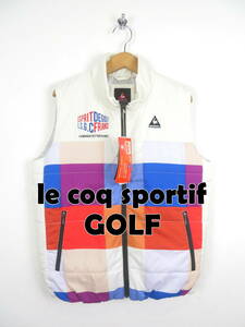 【未使用】ルコックゴルフ ★ 蓄熱 撥水 中綿入り ベスト L ★ le coq sportif GOLF ヒートナビ メンズ スポルティフ ジャケット ウェア