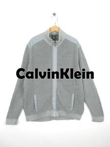 カルバンクライン ★ ミリタリー ジップアップ コットンニット XXL ★ CalvinKlein ドライバーズニット ジャケット テック系 カーディガン