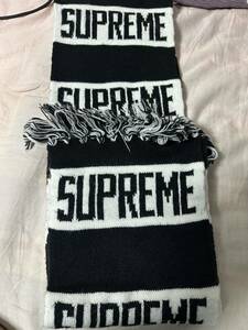 Supreme Bar Stripe Scarf シュプリーム マフラー 黒