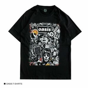 OASIS オアシス 半袖 Tシャツ ロック バンドT ブラック シャツ Lサイズ