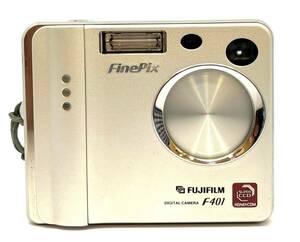 FUJIFILM FinePix フジフィルム ファインピクス F401 シルバー バッテリー付き 中古品 ジャンク 保管品◆No15
