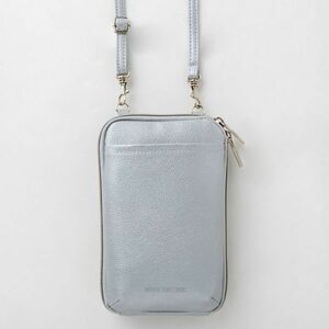 + 180 NATURAL BEAUTY BASIC SILVER ガバッと開くスマホショルダー 送料350円