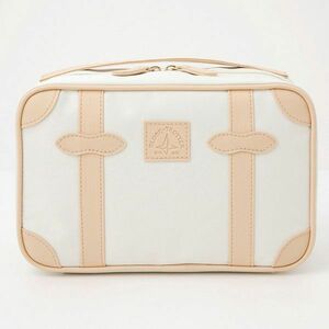 - 175 GLOBE-TROTTER （WHITE ver.）スーツケース型ポーチ 送料250円