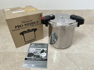  free shipping! unused wonder shef both hand pressure cooker NMDA10 Pro middle 360×258×290 3 layer structure 10L flaw equipped 