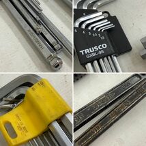 (23860)□工具 まとめ売り [六角レンチ/ドライバー/トルクスケット/ラチェット/ノギス/TRUSCO/TONE/FORGED/MITOLOY]現状品_画像10