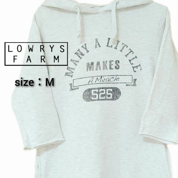 【LOWRYS FARM】スウェット ロゴ 裏毛 ワンピース