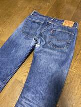 【希少訳あり品】Levi's 501 USA製 ホワイトオーク 赤耳W32_画像9