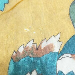◆シャネル CHANEL 大判 シルク シフォン スカーフ レディース オレンジ×グリーン 花柄 ボタニカル チューリップ カーネーション6CC/90335の画像5