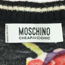 ★モスキーノ チープアンドシック Moschino Cheap & Chic 半袖 マルチカラー ニット レディース ボーダー 花柄 国内正規品 1BB/90386_画像4