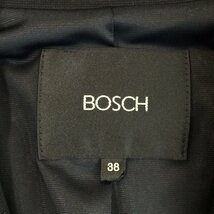 ★美品 BOSCH ボッシュ コットン×ポリエステル テーラードジャケット レディース38 ダークネイビー ストレッチ 021-250890 2BB/90554_画像6