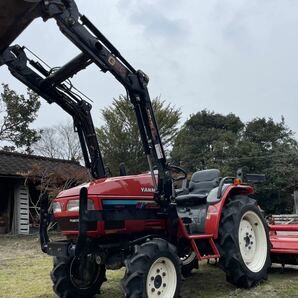 ☆宮崎☆ ヤンマー トラクター AF220 4WD フロントローダー バケット 除雪機 409時間の画像1