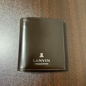 【新品未使用】LANVIN COLLECTION ランバンコレクション　二つ折り財布　ブラウン