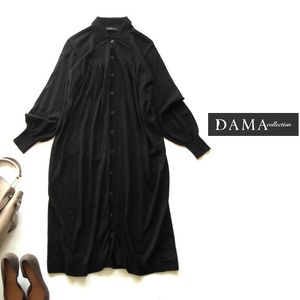 DAMA collection（ダーマ・コレクション）ウールニットワンピース黒　