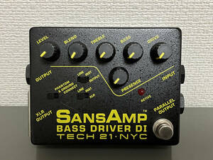 TECH21 SANSAMP BASS DRIVER DI V1後期型（3スイッチ）/ サンズアンプ