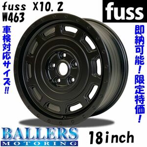 即納 Fuss X10.2 ベンツ W463 Gクラス 18inch 8.0J +36 ホイール 1台分 マット ブラック G350d BENZ 18インチ MERCEDES