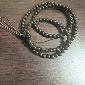 新品　黑檀木超大仏珠.数珠.念珠.ブレスレット珠直径6mm 三層巻き勧め　送料無料