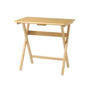 折りたたテーブル 幅70cm 天然木 木製テーブル サイドテーブル 省スペース 北欧 おしゃれ デスク テレワーク 机 ナチュラル KOE-3721NA