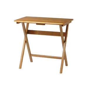 折りたたテーブル 幅70cm 天然木 木製テーブル サイドテーブル 省スペース 北欧 おしゃれ デスク テレワーク 机 茶 ブラウン KOE-3721BR