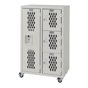  locker steel chest L size chest cabinet Vintage american steel locker stylish ivory MAZUK-0073IV