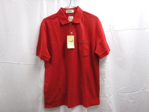新品 クロコダイル ポロシャツ 赤 サイズ L CROCODILE レッド 送料全国一律385円