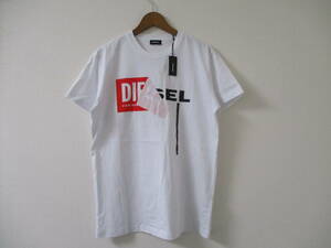 ☆DIESEL/ディーゼル☆未使用 T-DIEGO-QA T-８HIRT サイズ：L ホワイト 半袖Tシャツ 