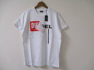 ☆DIESEL/ディーゼル☆未使用 T-DIEGO-QA 半袖Tシャツ サイズ：L ホワイト フロントロゴTシャツ