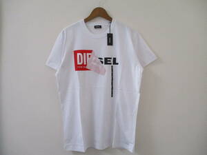 ☆DIESEL/ディーゼル☆未使用 T-DIEGO-QA フロントロゴ半袖Tシャツ サイズ：XL ホワイト
