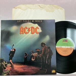 UK盤　緑赤レーベル　AC/DC　LET THERE BE ROCK　マトA-2/B-2　アレンランドウカッティング　K50366　ロック魂