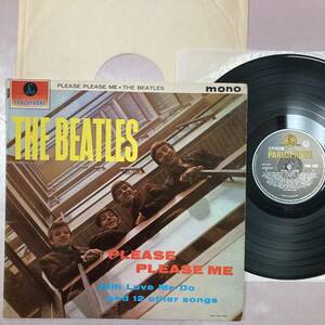 マト1N/1N　UKモノラル盤イエローパーロフォン　4thプレス　PLEASE PLEASE ME　ビートルズ　THE BEATLES