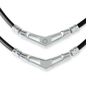 【新商品】BANDEL（バンデル）Healthcare Necklace　V1（ネックレスブイワン）正規品　Black×Silver　Mサイズ（49㎝）新品　専用箱入