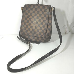 難あり　ヴィトン　LOUIS VUITTON　ダミエ　ミュゼットサルサ　ショルダーバッグ