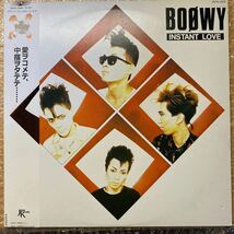 【帯・ポスター付き】BOOWY INSTANT LOVE LRレコード 氷室京介 布袋寅泰 インスタントラブ 28JAL-3048 (株)徳間ジャパン _画像1