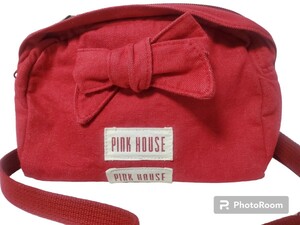 2020年ピンクハウス/PINK HOUSE『リボンショルダーバッグ*赤*定価￥10.450』★to-05