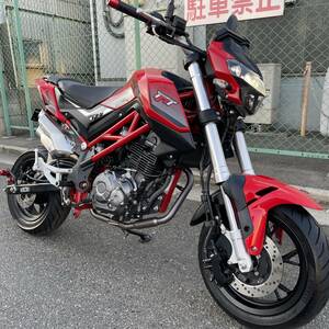 希少美車 イタリア ベネリ TNT125 原付二種 15496㎞ トルネードネイキッドT125 全国配送 売切 検)CB125R グロム MT-125 GSX-S125 Z125PRO