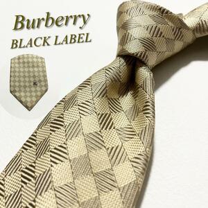 激レア★【極美品】BURBERRY バーバリー ブラックレーベル ネクタイ チェック柄 結婚式 メンズ ホースロゴ ノバチェック ハイブランド 高級